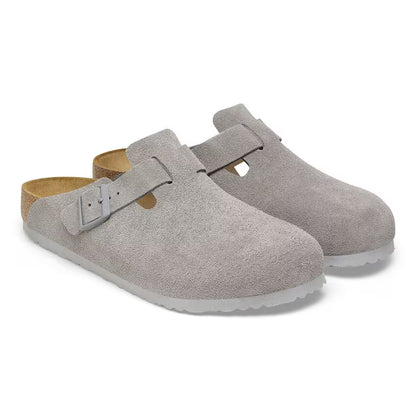 LEATHER RETRO SLIPPERS