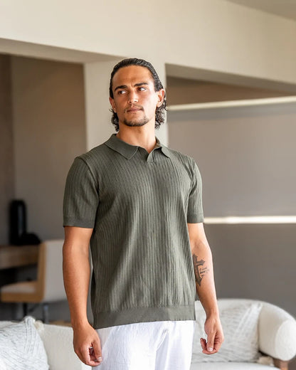 LISBOA RIBBED POLO