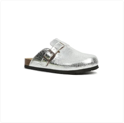 LEATHER RETRO SLIPPERS