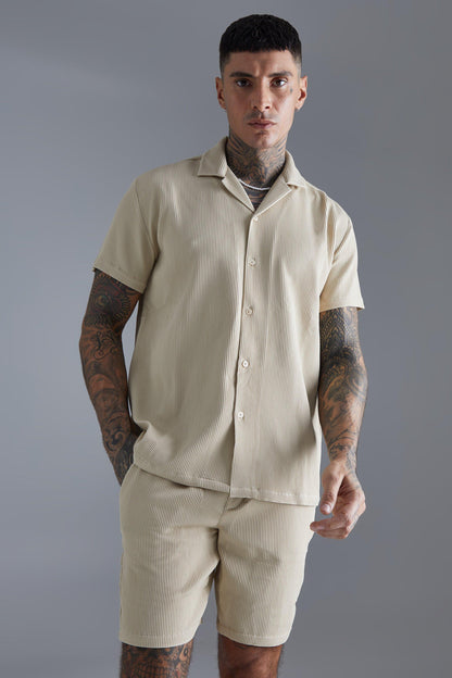 Men's Corduroy Polo Set